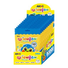 아모스 탱탱 아이 클레이 파우치 10p, 파랑, 50g, 10개