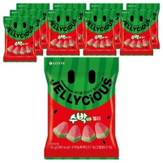 LOTTE 樂天 西瓜軟糖, 56g, 10包