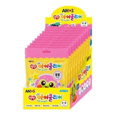 아모스 탱탱 아이 클레이 파우치 10p, 분홍, 50g, 10개