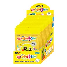 아모스 아이 클레이 파우치 10p, 노랑, 50g, 10개