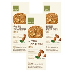 ORGA 全麥穀物脆片 經典原味, 120g, 3盒