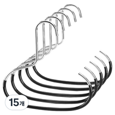 帽架 領帶 圍巾 包包 收納掛架, 15個, 黑色