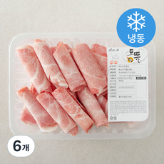 파머스팩 도뜰 한돈 대패 목심 구이용 (냉동), 6개, 800g