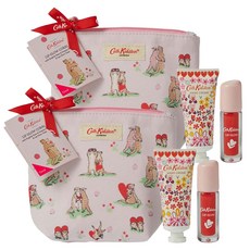 Cath Kidston 珊瑚唇彩 2.2g + 護手霜 20ml + 袋裝套裝, 2組