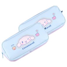三麗鷗明星 臉型刺繡鉛筆盒, 2個, 大耳狗喜拿