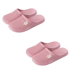 데이소이 촘촘한 거실 슬리퍼, 05 핑크 토끼, 2개