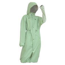 樂居家 加長款風衣式時尚雨衣 附收納袋 F0598-XL04