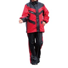 Moto cap 鈦鴻 雙側開運動風雨衣, 紅色
