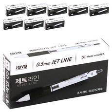 자바펜 제트라인 0.5mm, Black, 108개