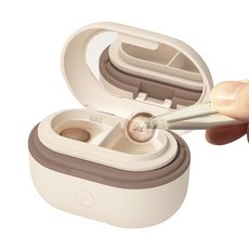 오아 클리어 무선 초음파 렌즈세척기, 1개, 아이보리