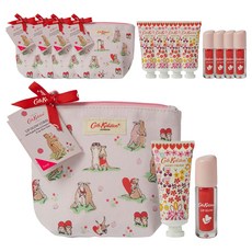 Cath Kidston 珊瑚唇彩 2.2g + 護手霜 20ml + 袋裝套裝, 5組