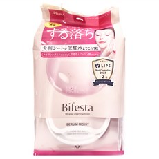 Bifesta 碧菲絲特 即淨保濕卸粧棉 水嫩 粉色 大尺寸柔軟棉片, 46片, 1包