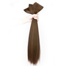 VV GABAL 直髮造型假髮片 60cm, 牛奶棕色, 3個