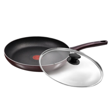 Tefal 特福 法國烈焰武士系列 不沾鍋平底鍋 + 玻璃蓋, 32cm, 1組