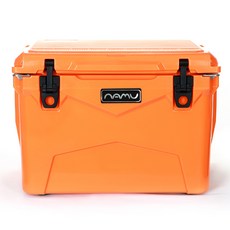 namu 캠핑 낚시 하드쿨러 35QT, 오렌지, 33L