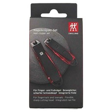 ZWILLING 雙人 晶亮紅指甲刀禮盒組 DEKNZ025RD 100mm + 75mm, 1組