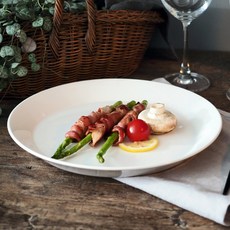 BOWLBOWL Urban Daily 晚餐盤 L, 亞麻白, 1個