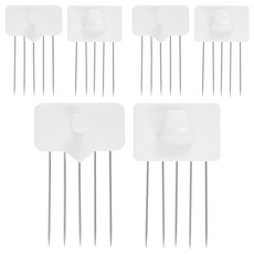 comet 一字型針插式壁掛勾 10個 + U型針插式壁掛勾 3個, 白色, 3組