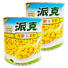 派克 香甜玉米粒, 非基因改造, 2.125kg, 2罐