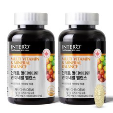 Intero 綜合多種維生素和礦物質 260.1g, 180顆, 2個