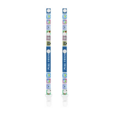 PUKU 藍色企鵝 Magic單夾扣帶, 長度可自由調整 齒型夾嘴 安全穩固, 顏色隨機, 2條