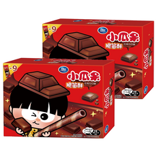 小瓜呆脆笛酥 巧克力口味 162g 酥脆口感 獨立包裝 美味享受, 2盒