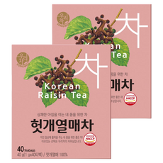 우리차 헛개열매차 티백, 1g, 40개입, 2개