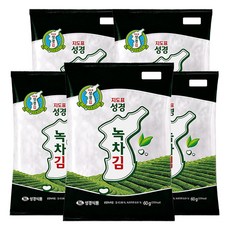지도표성경 성경 녹차김, 60g, 5개