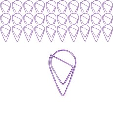 마켓감성 물방울형 문구 클립 퍼플, 150개입, 1개