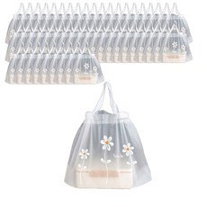 Maket Gamseong 口袋束口包裝塑膠袋 小型不透明野花, 50個, 1個