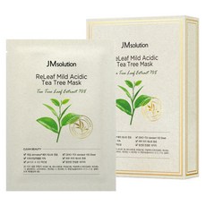 JMsolution 肌司研 弱酸性茶樹鎮靜面膜, 10片, 1盒