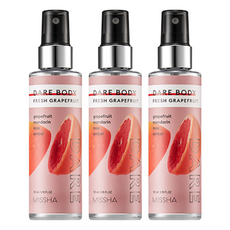미샤 데어 바디 미스트 프레쉬 그레이프룻, 105ml, 3개