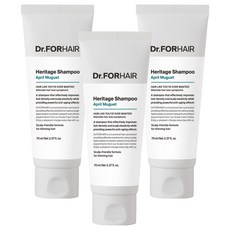 닥터포헤어 두피 안티에이징 헤리티지 샴푸 에이프릴 뮤게, 70ml, 3개