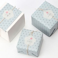 indi.k 花朵感謝標籤, 100個, 混合顏色