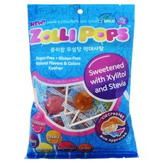 졸리팝 무설탕 막대사탕, 혼합맛, 1개, 125g