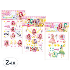 Little Bling 珠珠的秘密紋身貼紙 3張組, 混色, 2組