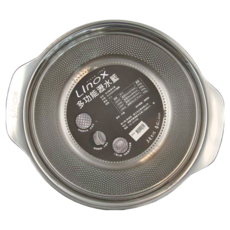 LInox 廚之坊 304不鏽鋼多功能瀝水籃, 25 x 8.6cm, LSN25, 1個