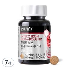 인테로 철분 헤마 부스터 45g, 90정, 7개