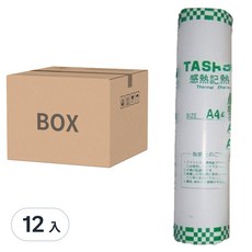 TASHIBA A216 傳真感熱紙 足米款 無雙酚A 12入, 216mm x 30m