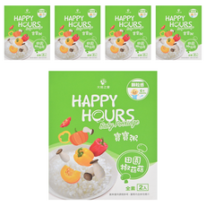HAPPY HOURS 寶寶粥 6個月以上寶寶適用 全素 2入, 田園椒菇菇, 300g, 5盒