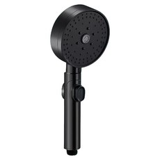 一鍵止水蓮蓬頭 七檔 G321 尺寸26.5cmx 10.4cm ABS材質 重量152g, 黑色, 1個