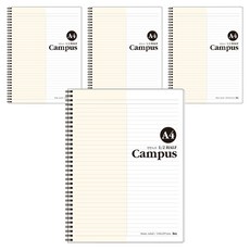 ibis A4 PP 半半左翻筆記本, 黃色, 4個