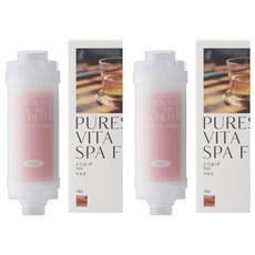 퓨어썸 비밀 스파 샤워기 필터 159g, 2개, 티 한잔