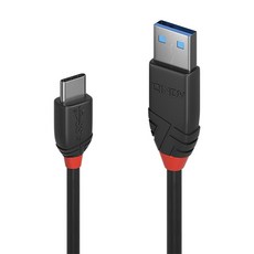 LINDY 林帝 Black USB3.2 Gen 2 Type-C/公-Type-A/公傳輸線, 黑色, 1條, 1.5m