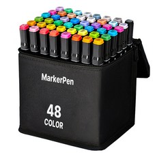 다다 디자인 드로잉 마커펜 천케이스, 48색, 1세트