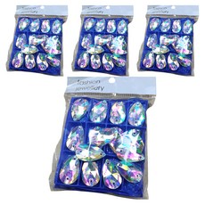 Biz Life 手縫鑽 水滴形 22 x 13 mm 25入, 4個