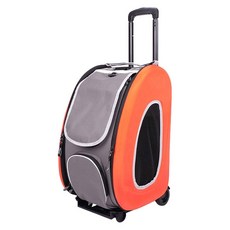 ibiyaya 依比呀呀 五彩繽紛寵物拉桿後背包 載重8kg FC1008-O, 亮橘色, 1個