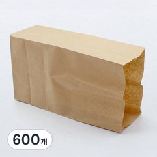 牛皮方底紙袋 中, 單一顏色, 600個