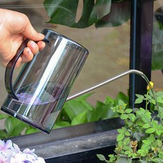 앙플랜트 모던 원예용 물조리개 롱타입, 1개, 블랙