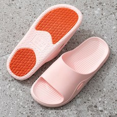 Well Life 悅生活 一體成形吸盤式EVA止滑拖, 粉紅色, 2雙